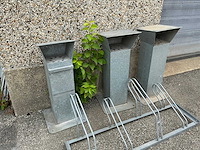 Gegalvaniseerde outdoor asbak (3x) - afbeelding 2 van  3