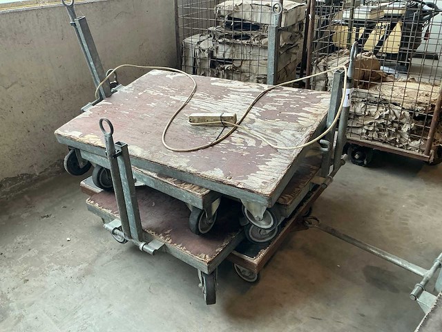 Gegalvaniseerde transportkar (5x) - afbeelding 1 van  5