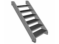 Gegalvaniseerde vaste trap - afbeelding 1 van  1