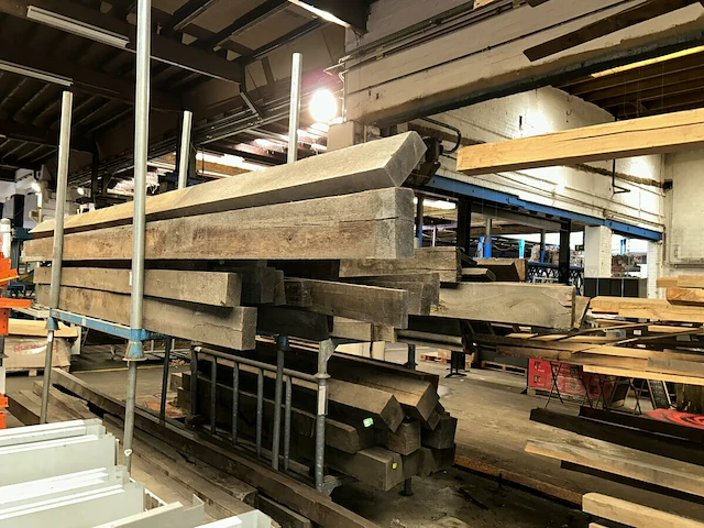 Geïmpregneerde eiken balken ong 50 stuks - afbeelding 2 van  6