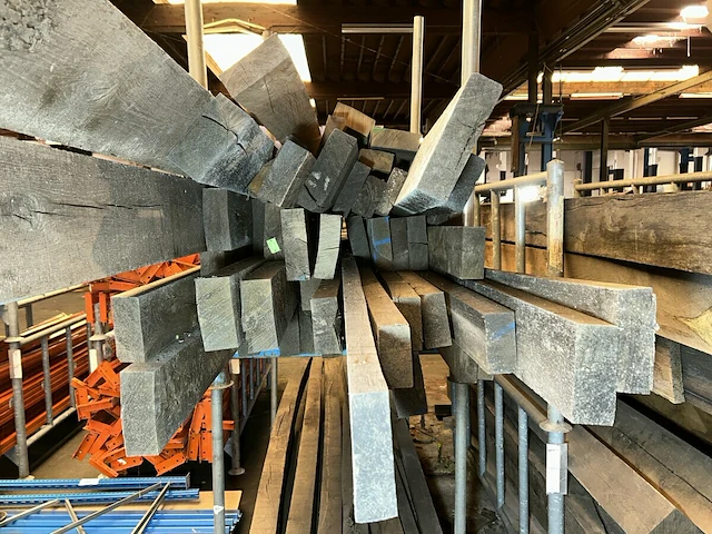 Geïmpregneerde eiken balken ong 50 stuks - afbeelding 5 van  6
