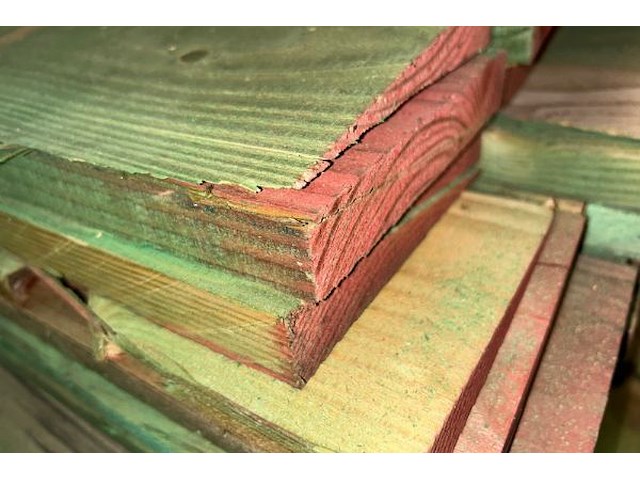 Geïmpregneerde houten balken/planken - afbeelding 3 van  7