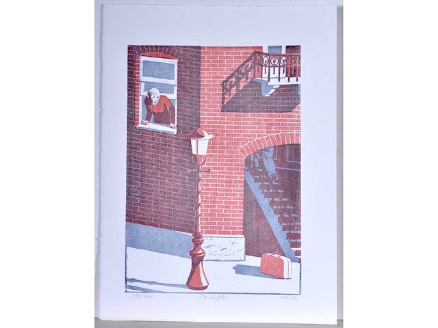 Geïnitialiseerd mw - de koffer - zeefdruk - afbeelding 2 van  7