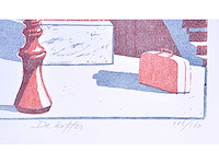 Geïnitialiseerd mw - de koffer - zeefdruk - afbeelding 3 van  7