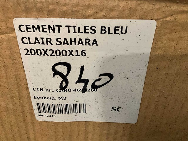 Gekleurde cement vloertegel - afbeelding 4 van  4