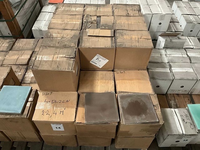 Gekleurde cement vloertegel - afbeelding 1 van  3