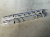 Geko partij permanent oil markers wit - afbeelding 3 van  3