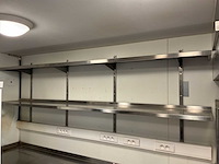 Gekoeld / set van 2 roestvrijstalen tafels / barkoelkast / 2 planken - afbeelding 5 van  15