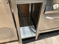 Gekoeld / set van 2 roestvrijstalen tafels / barkoelkast / 2 planken - afbeelding 10 van  15