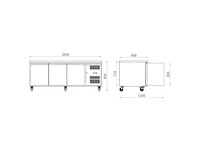 Gekoelde gebakstoren 3 deuren in graniet - gekoeld - afbeelding 2 van  3