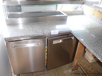 Gekoelde pizzawerkbank met granieten blad diamond, mr.pizza/r2, 230v, 176w, bouwjaar 2019, werking niet gekend - afbeelding 1 van  3