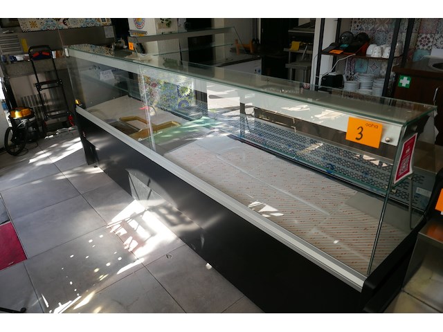 Gekoelde toonbank met glazen opzetvitrine diamond bouwjaar 2024 - afbeelding 1 van  7