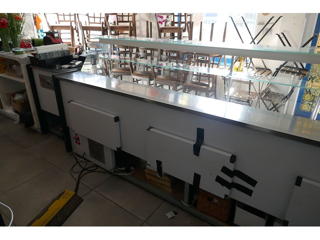 Gekoelde toonbank met glazen opzetvitrine diamond bouwjaar 2024 - afbeelding 3 van  7