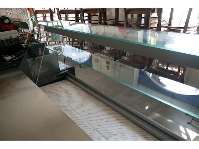 Gekoelde toonbank met glazen opzetvitrine diamond bouwjaar 2024 - afbeelding 5 van  7