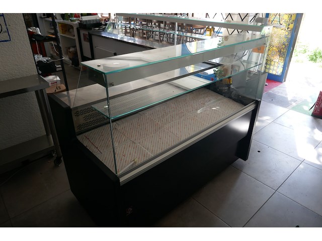 Gekoelde toonbank met glazen opzetvitrine diamond bouwjaar 2024 - afbeelding 2 van  6