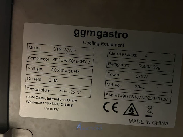 Gekoelde werktafel ggmgastro - afbeelding 6 van  6