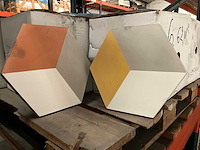 Geksagon 6-hoekig gekleurde cement vloertegel - afbeelding 1 van  4