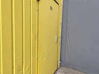 Gele bureel- / werfcontainer met ramen en elektriciteit - afbeelding 7 van  9