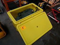 Gele slagvaste toolbox met inhoud