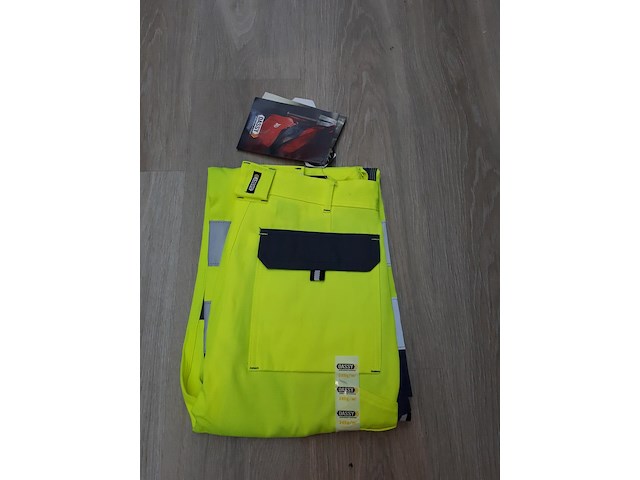 Gele werkbroek dassy buffalo maat 50 - afbeelding 2 van  3