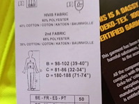 Gele werkbroek dassy buffalo maat 50 - afbeelding 3 van  3