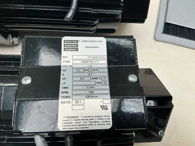 Gelijkstroommotor met tandwieloverbrenging en encoder – bodin electric company (4x) - afbeelding 6 van  7