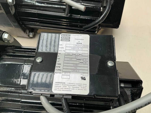 Gelijkstroommotor met tandwieloverbrenging en encoder – bodin electric company (4x) - afbeelding 7 van  7