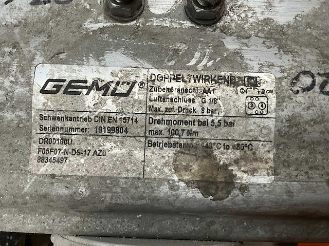 Gemo partij pneumatische afsluitkranen - afbeelding 4 van  5