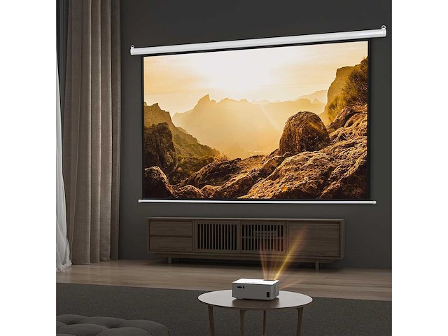 Gemotoriseerd projectorscherm elektrische projectorformaten 4:3 84 inch - afbeelding 5 van  9