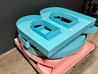 Gender reveal boy - girl mega letters 120cm! - afbeelding 1 van  3