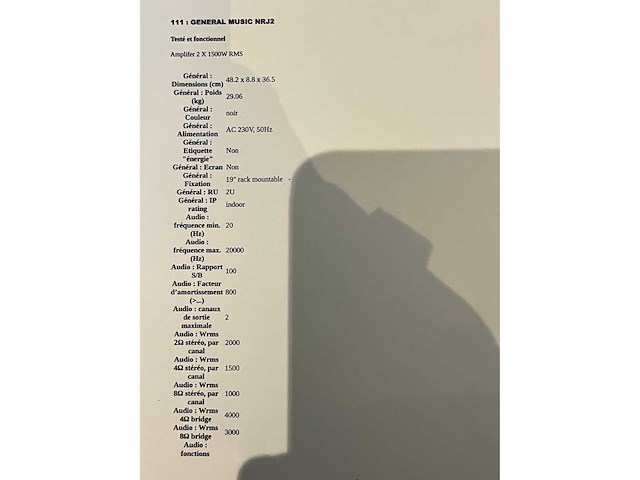 General music energy2 versterker - afbeelding 4 van  4