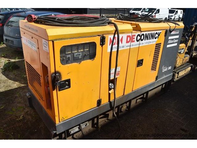 Generator, atlas copco, qas 80, 80kva, 64kw, 400v, bouwjaar 2011, 1945kg, werking niet gekend - afbeelding 2 van  5
