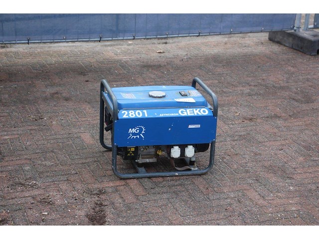 Generator geko 2801 asynchron benzine - afbeelding 1 van  1