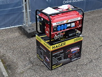 Generator hager hk8000w benzine nieuw