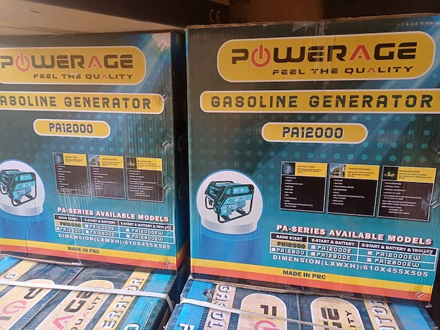 Generator powerage pa12000 benzine nieuw - afbeelding 1 van  1