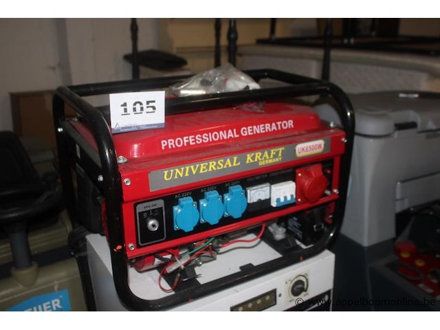 Generator, universal kraft, uk6500w, 220v, werking niet gekend - afbeelding 1 van  1