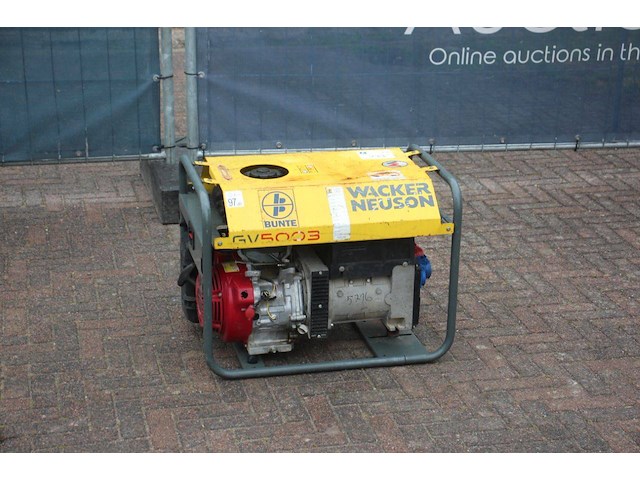 Generator wacker neuson gv5003 benzine 2020 - afbeelding 1 van  1