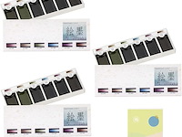 Generieke boku-undo e-sumi aquarelverfset in 6 kleuren, 3 stuks (totaal 18 kleuren) - afbeelding 1 van  5