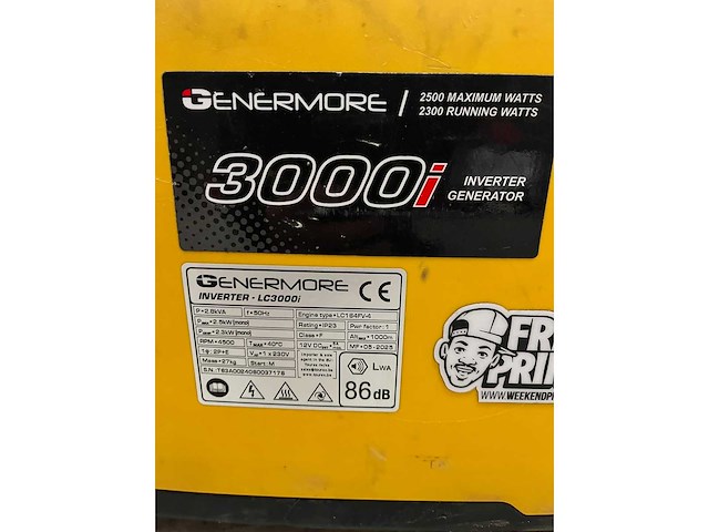 Genermore - lc3000i - generator - afbeelding 4 van  4