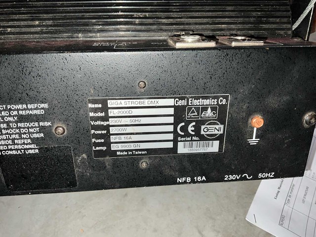 Geni giga strop dmx 2700w strobes (2x) - afbeelding 5 van  7
