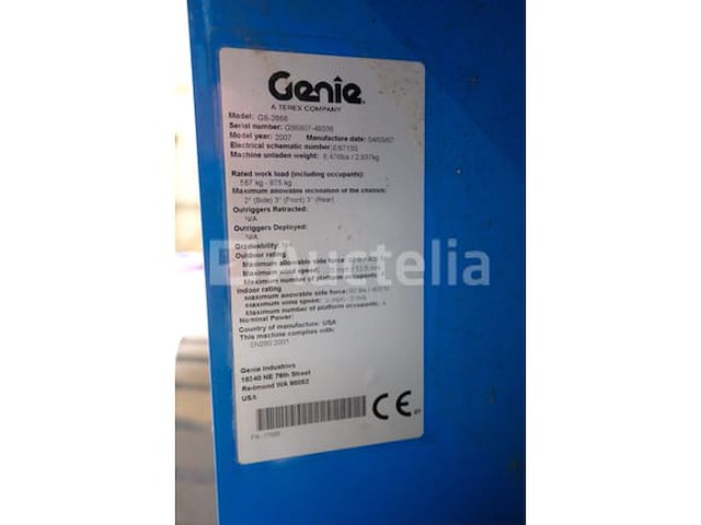 Genie gs-2668 elektrische schaarlift - afbeelding 5 van  16
