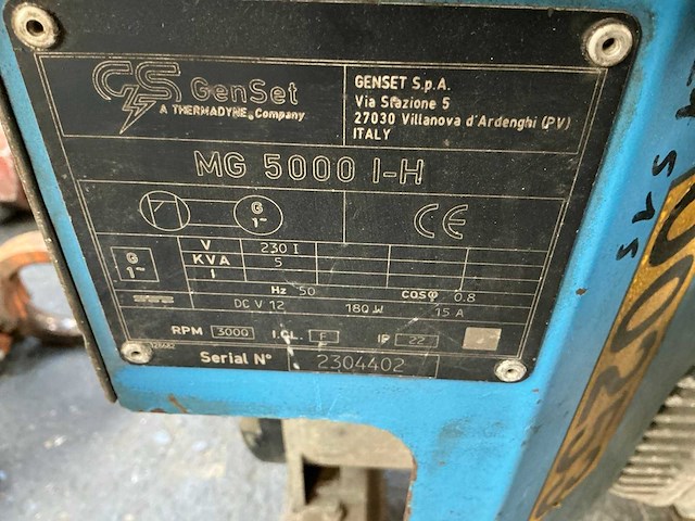Genset mg 5000 i-h stroomgenerator - afbeelding 6 van  6