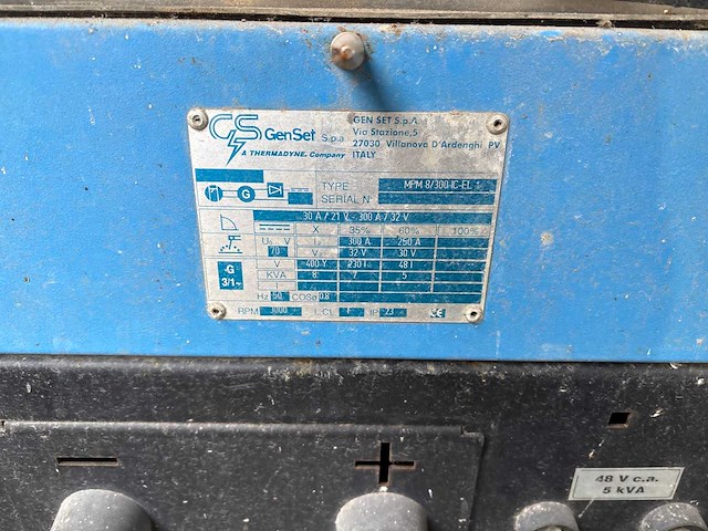 Genset mpm 8/300 ic-el lasapparaat - afbeelding 5 van  6