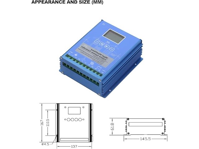 Genway 1600 w wind solar hybrid laadregelaar - afbeelding 2 van  4