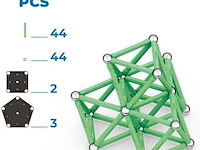 Geomag™ glow in the dark magnetische bouwblokken set - afbeelding 2 van  3