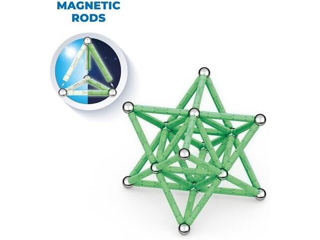 Geomag™ glow in the dark magnetische bouwblokken set - afbeelding 3 van  3