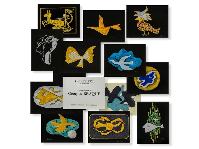 Georges braque (1882-1963), ‘oedipe roi’, edition of armand and georges israël - afbeelding 1 van  16