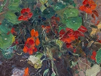 Georges de sloovere (1873-1970), flower vase, oil on canvas 60 x 50 cm. (23.62 x 19.67 in.) - afbeelding 5 van  5