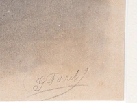 Georges ferret (xix), a pair of very fine charcoal portraits 27 x 22 cm. (10.63 x 8.66 in.), frame: 37 x 32 cm. (14.57 x 12.59 in.) - afbeelding 9 van  9