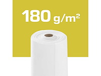 Geotextiel 1x20m 180g/m2, axton wit - afbeelding 1 van  4